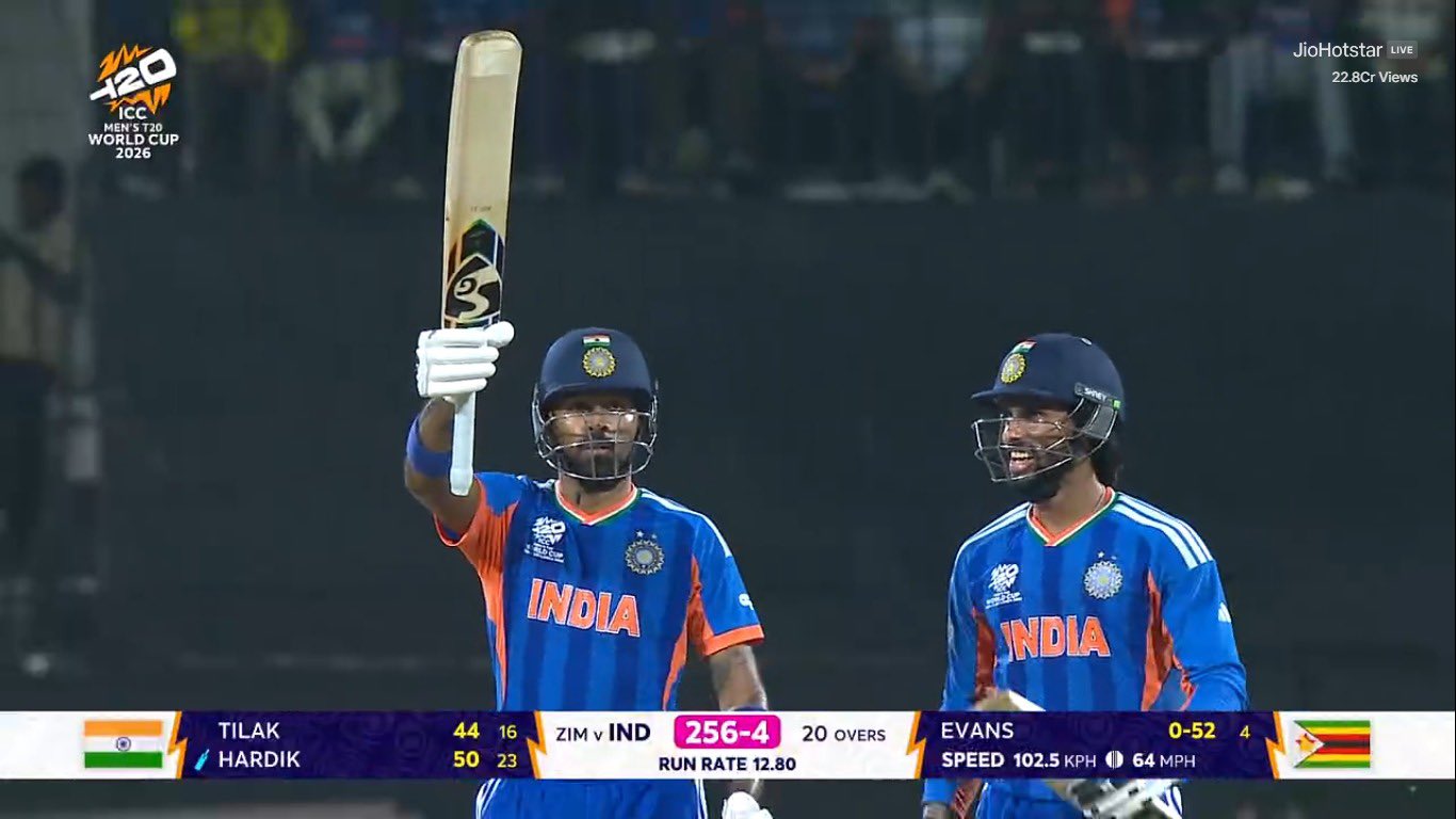 Bharatnewsupdates - Hardik And Tilak IND vs ZIM