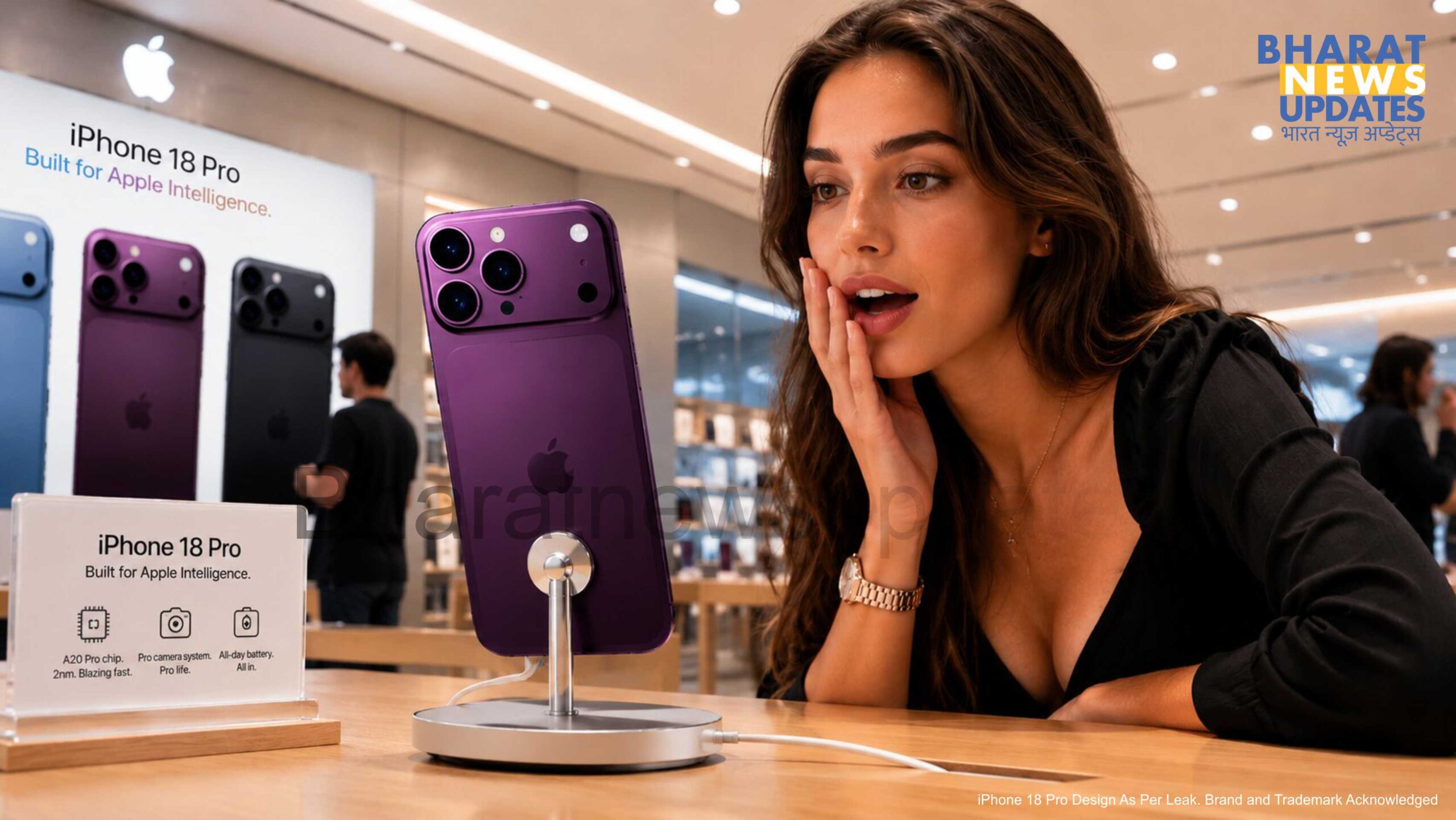 Apple Iphone18 Pro and Apple iphone 18 Pro Max Leaked Design 1