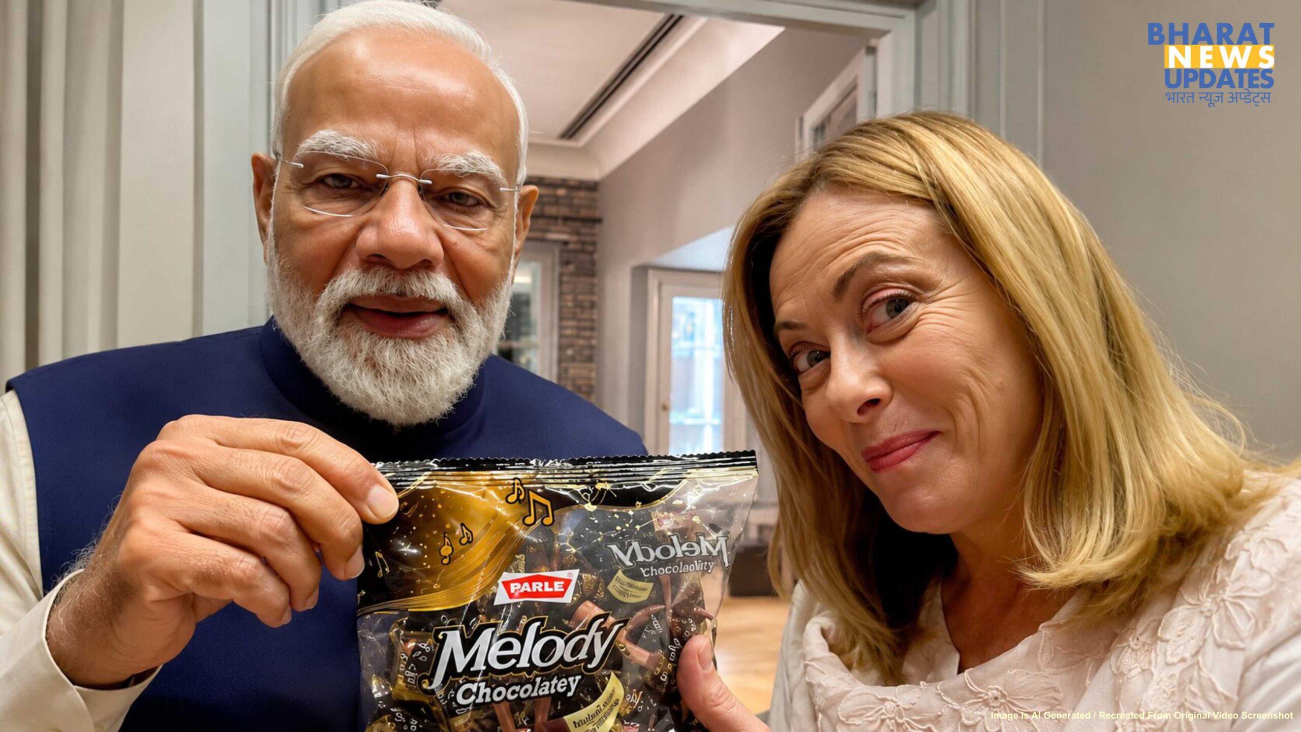 Bharatnewsupdates-India PM Narendra Modi and Italy PM Georgia Meloni Memorable Melody Moments