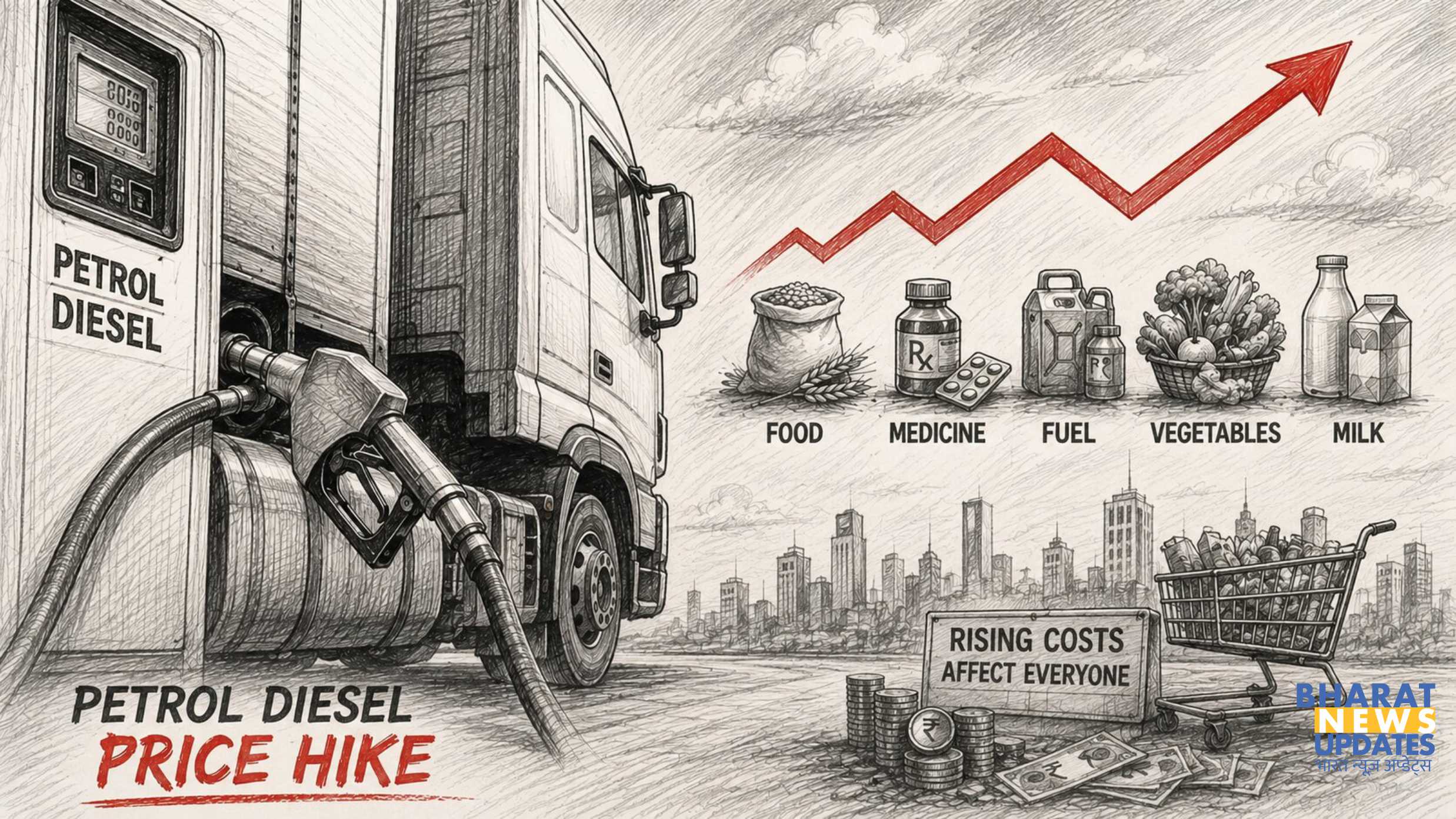 India Petrol Diesel Price Hike 4th Time 2026