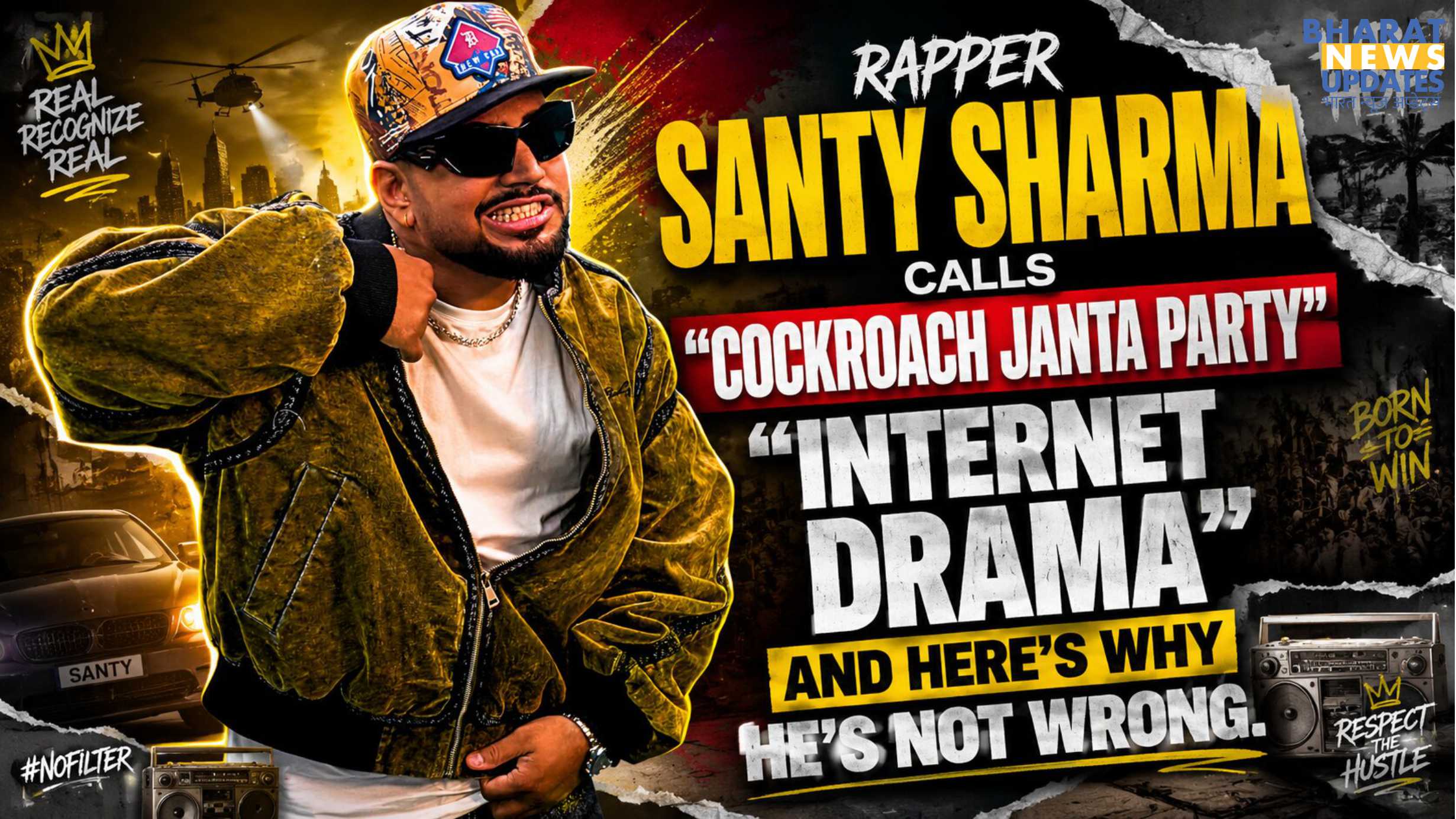 Rapper Shanty Sharma Instagram Advice On Cockroch Janta Party