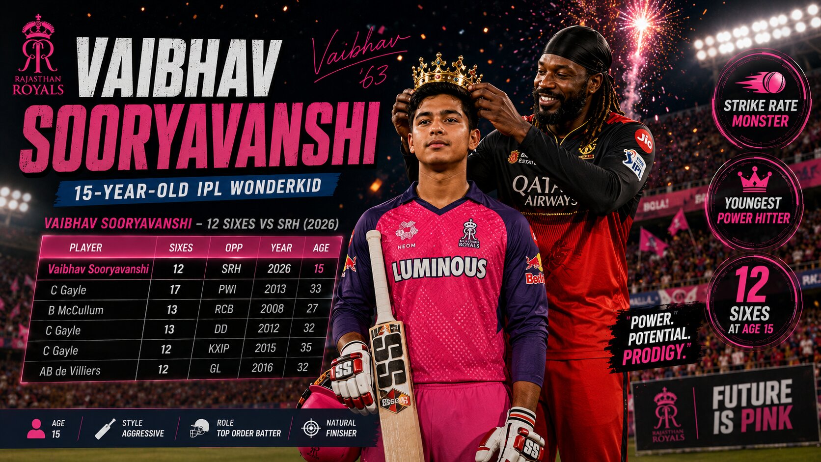 Vaibhav Sooryavanshi 2026 IPL Record