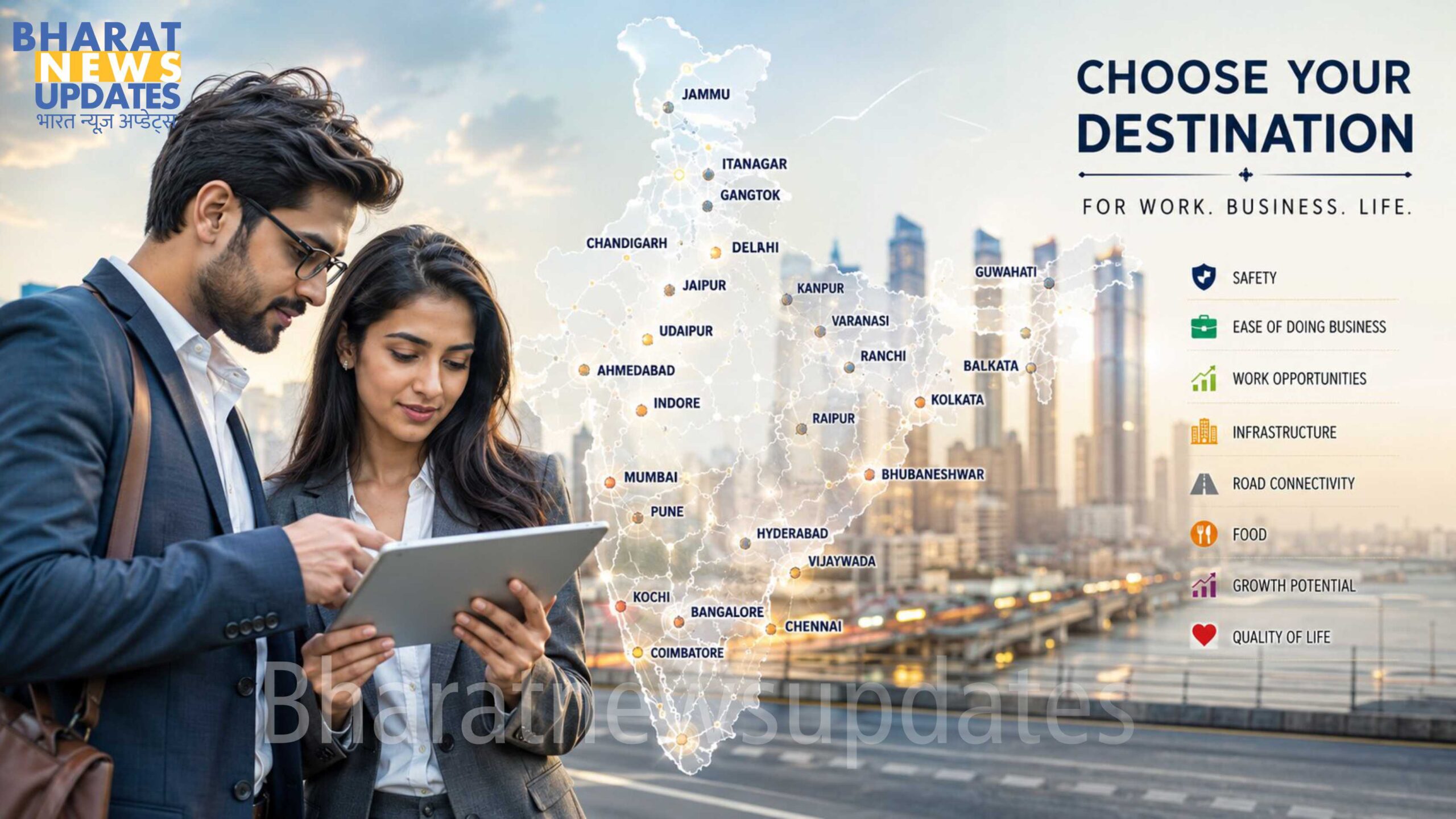 Bharatnewsupdates- Best Indian Cities For Work, Life and Business 2026