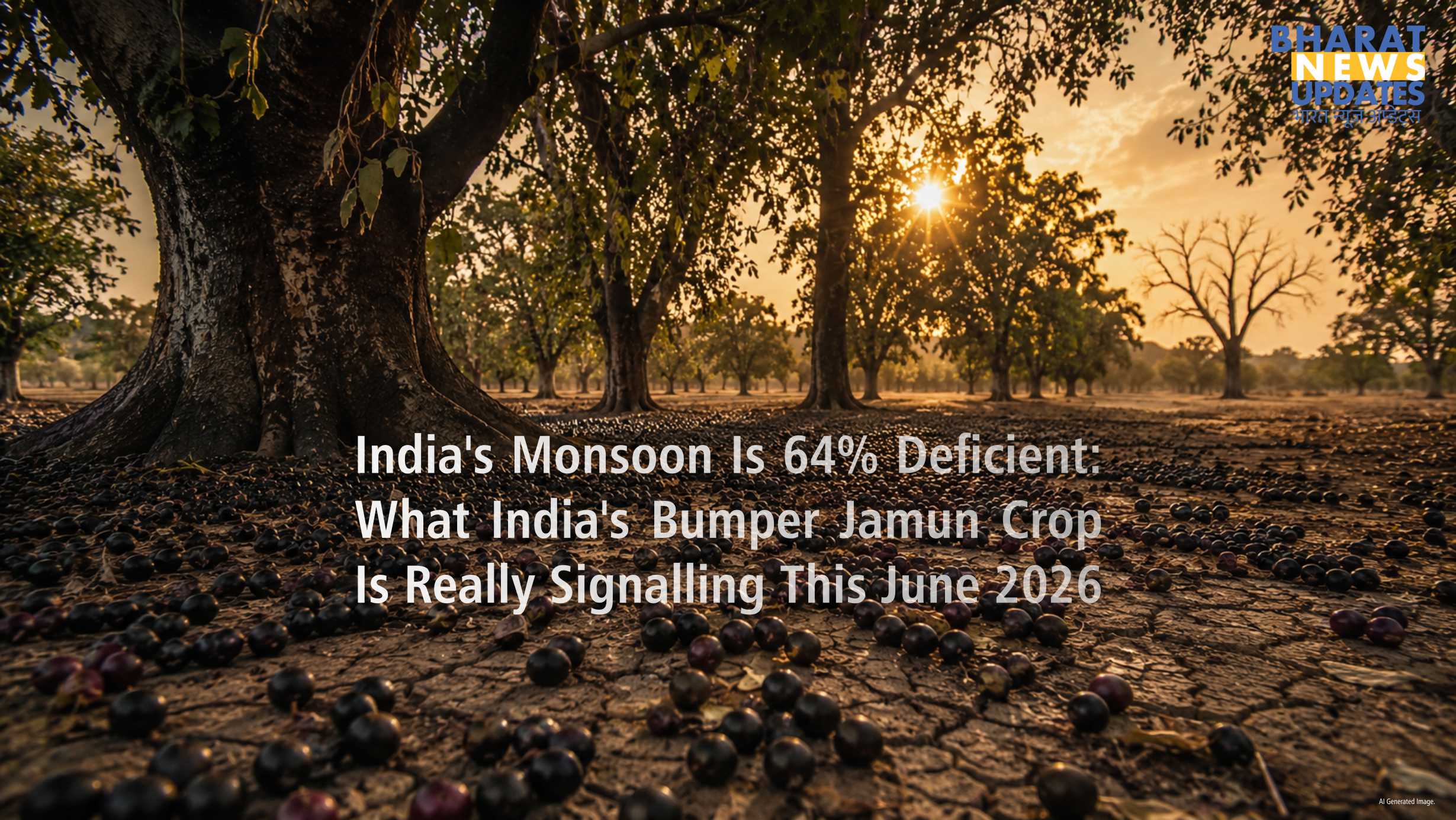 Bharatnewsupdates - Bumper Jamun Crops Indicate Drought In India, June 2026