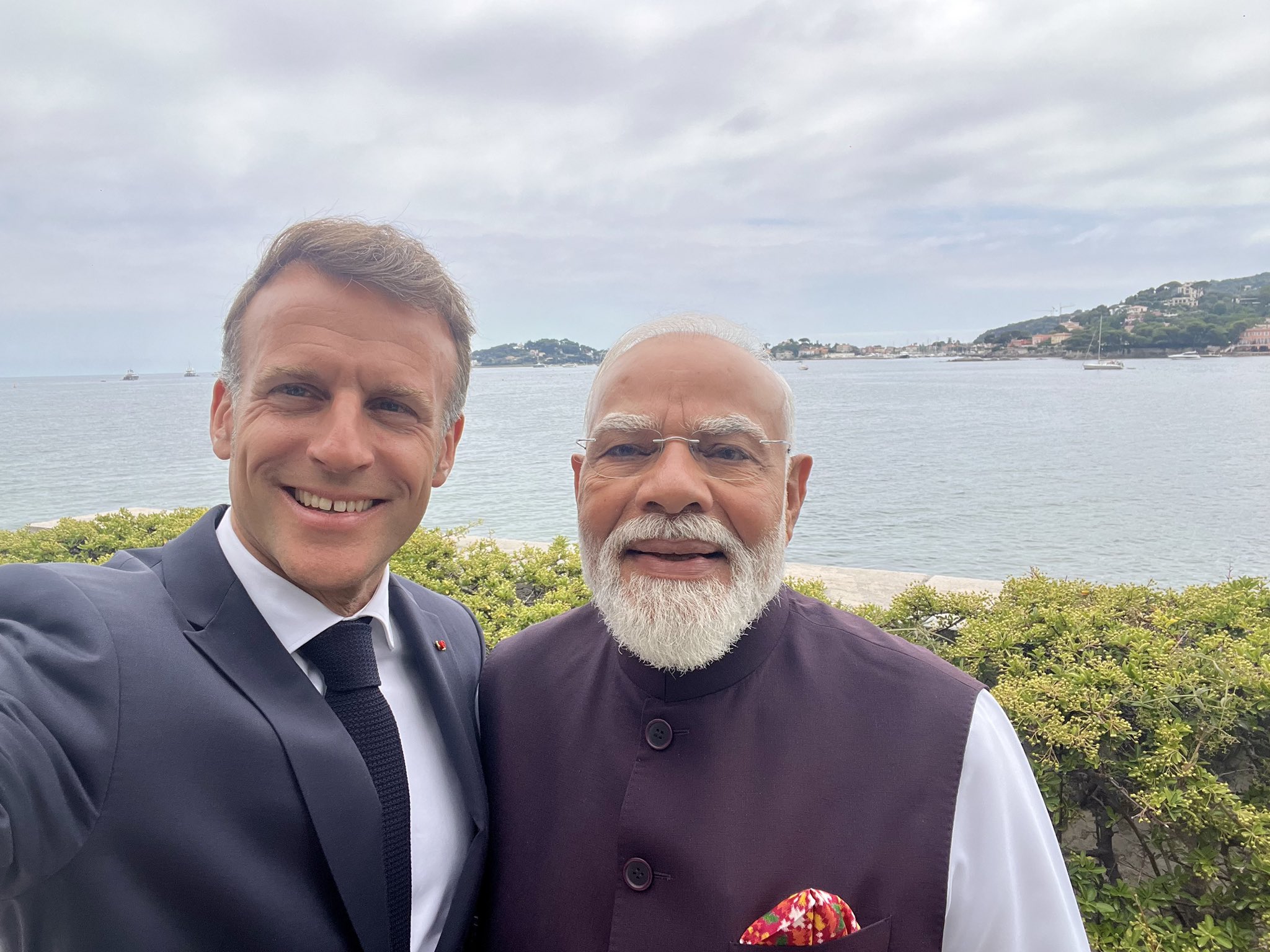Bharatnewsupdates-India PM Modi And French President Macron In Nice France