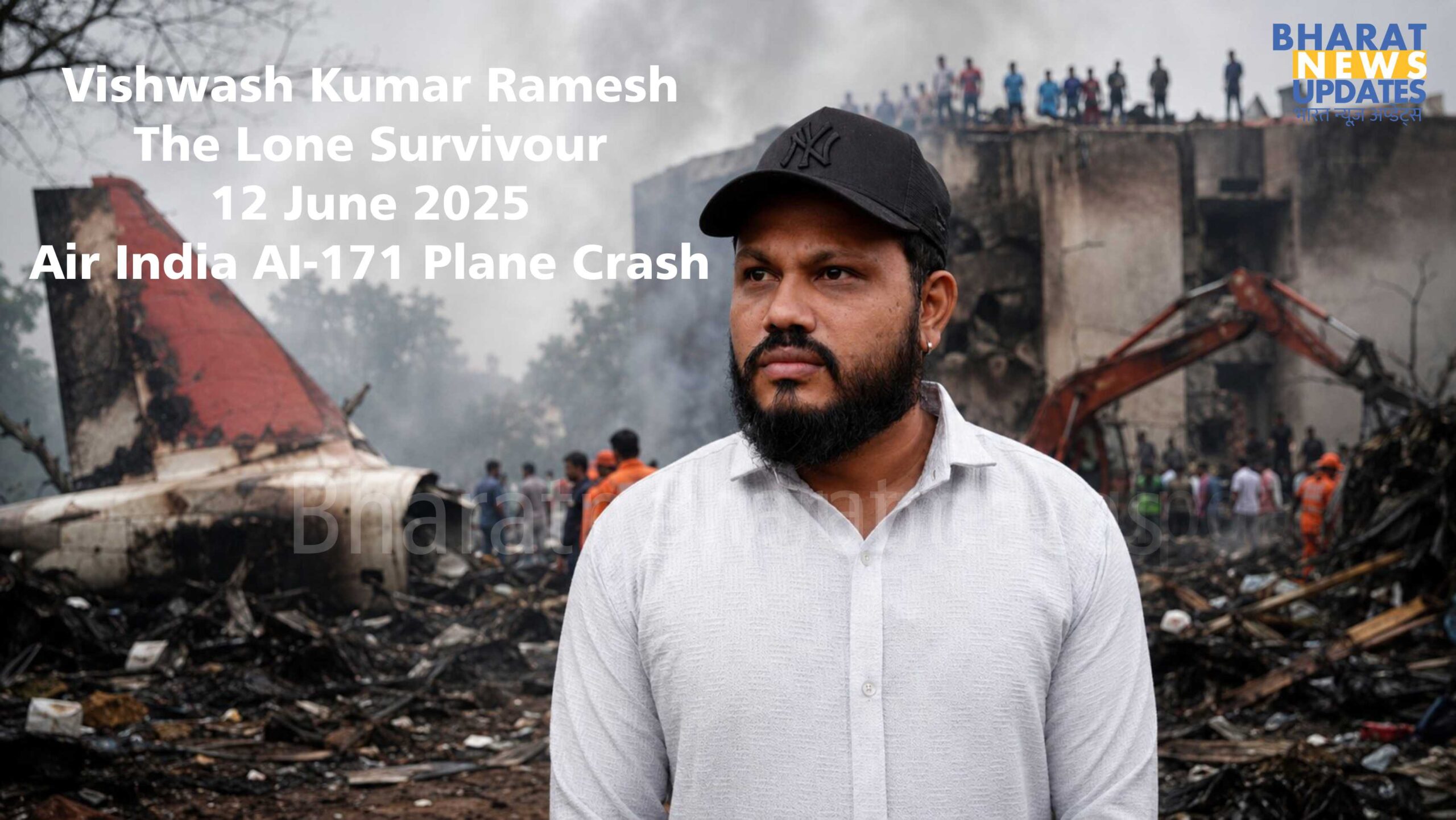 Bharatnewsupdates-Vishwash Kumar Ramesh12 June 2025 Air India Boeing 787 crash Ahmedabad India