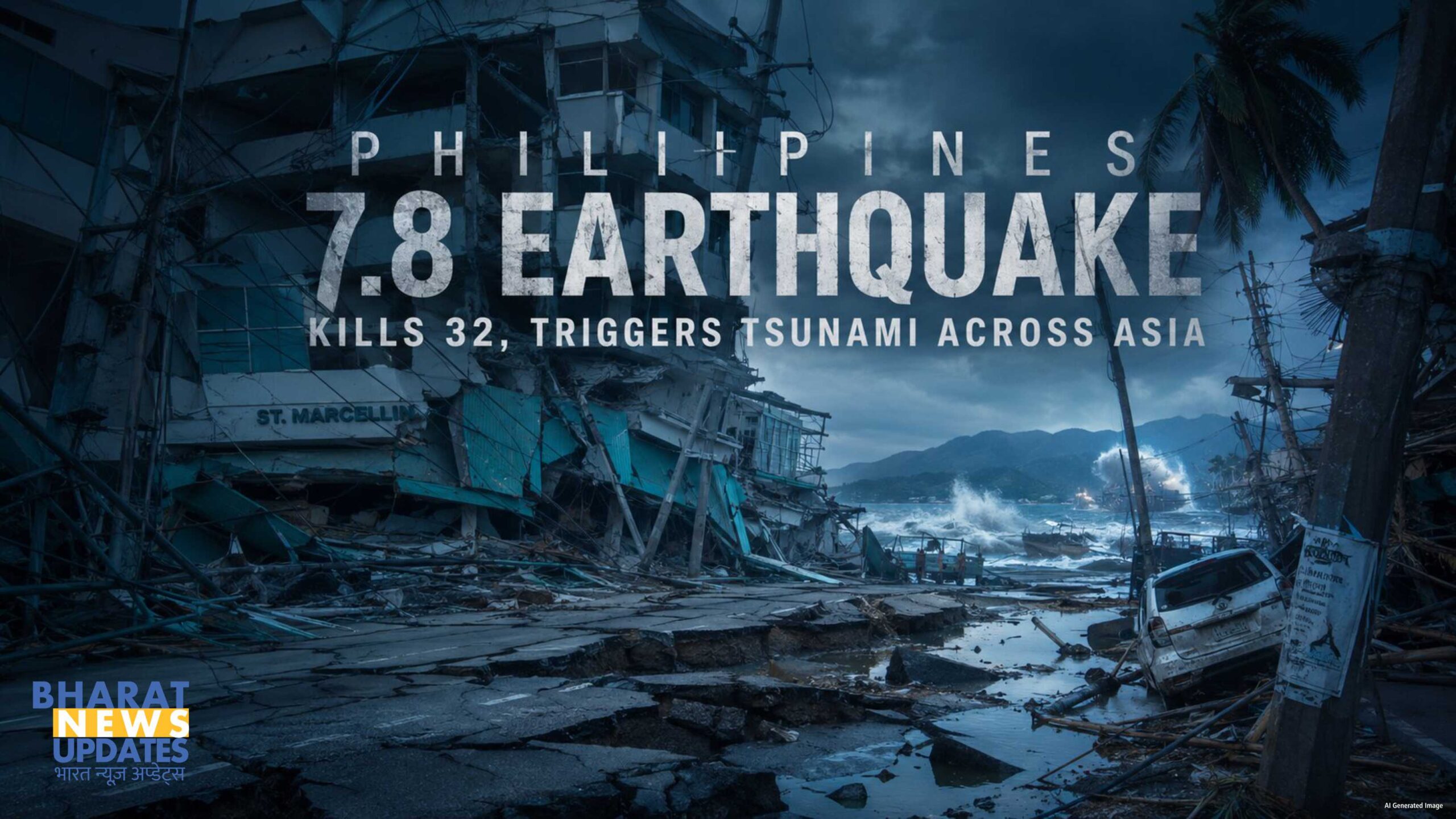 Bharatnewupdates- Philippines after M7.8 earthquake Main