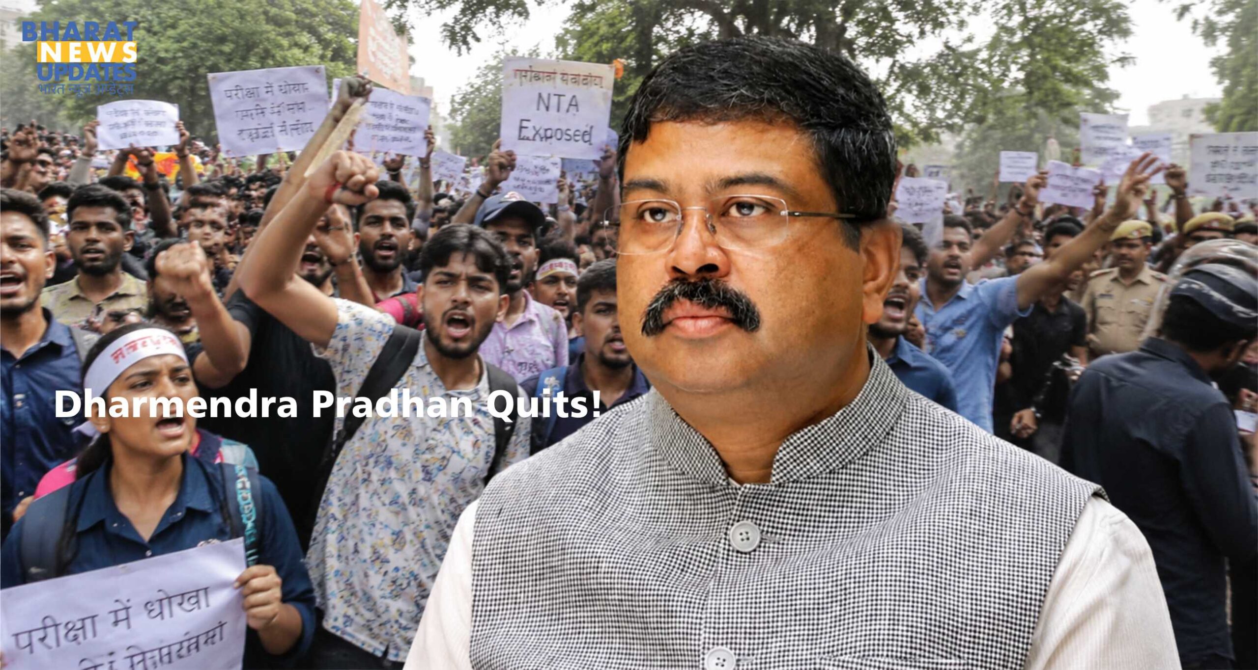 Bharatnewsupdates -Dharmendra Pradhan Quits