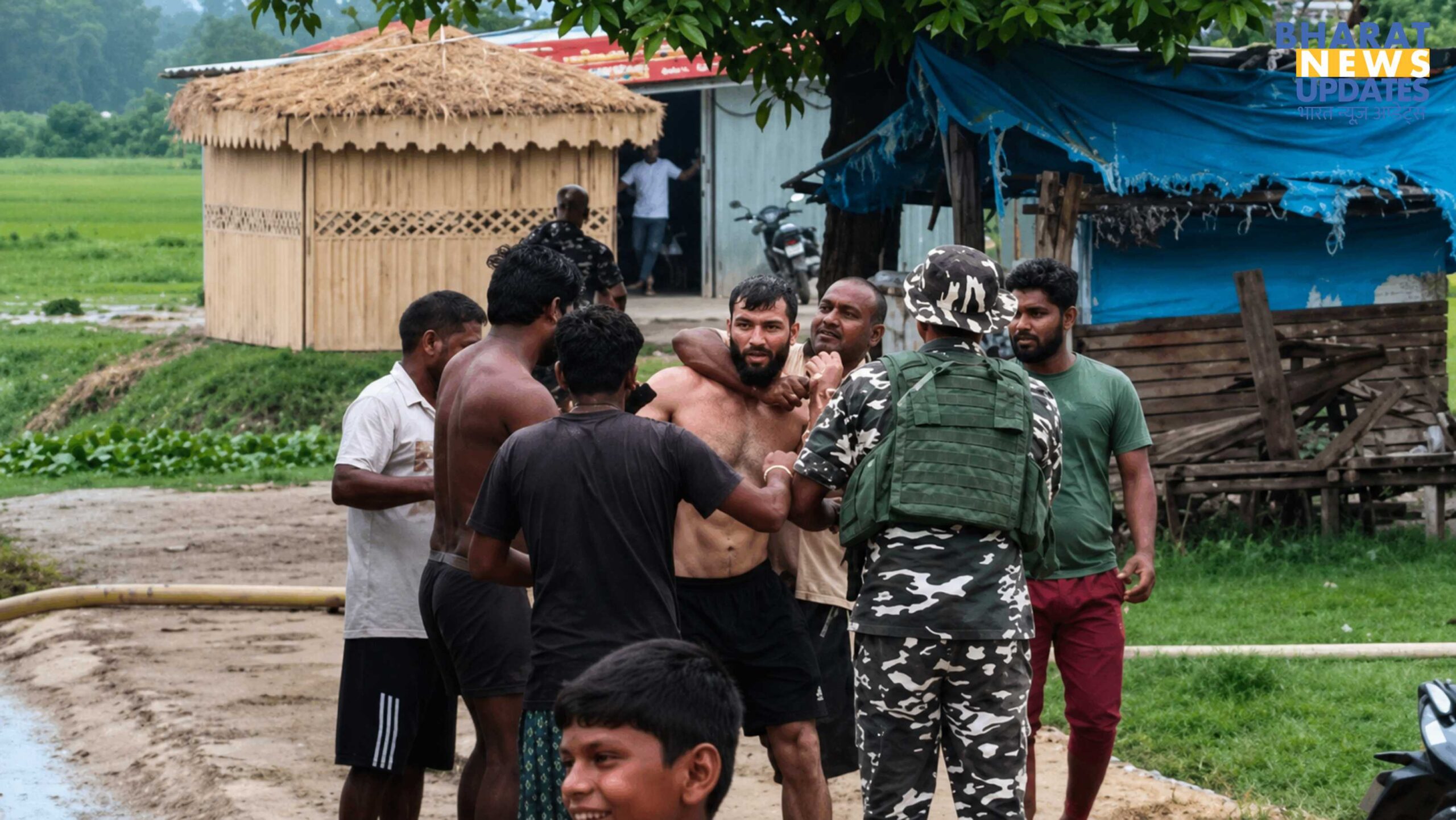 US national Jordan Brown (36) arrested by SSB at the UP-Nepal border (Sonauli) Maharajganj District