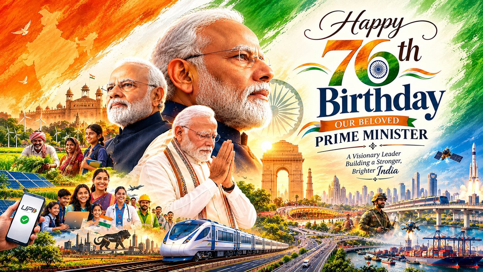 Bharatnewsupdates- PM Shri Narendra Modi At 76