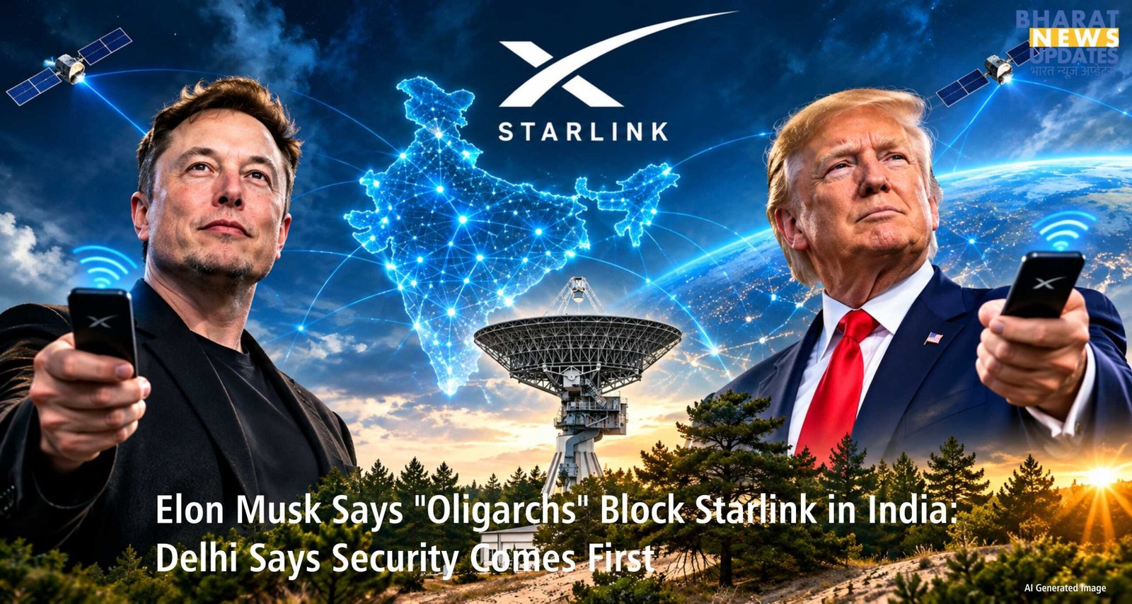 Bharatnewsupdates- India and Elon Musk Starlink